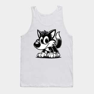 Little Howler: Baby Wolf Design Tank Top